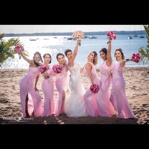 One bridesmaid dress